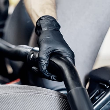 TitanFlex Black Nitrile HD Gloves, 6-mil Heavy Duty 100-ct