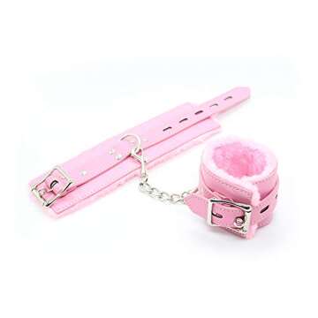 Tcouplesexy Black Handcuffs & Blindfold for Role Play