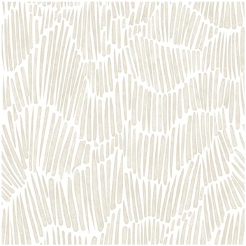 Theper Beige Wallpaper - Modern Striped Peel and Stick