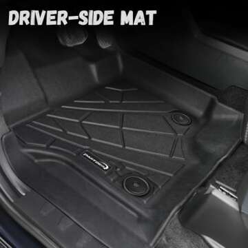 PARTZER All-Weather Floor Mats for Ford F150 SuperCrew