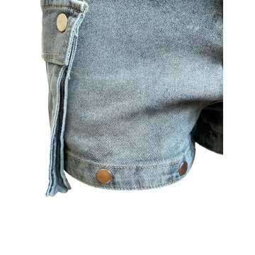 Molisry Women's Cargo Jeans Streetwear High Waisted Convertible Cutout Lounge Stretch Denim Cargo Pants