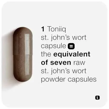 1,000mg Ultra High Strength St. John's Wort Capsules (Non-GMO) - 7X Concentrated Extract - 0.3% Hypericin - Highly Purified and Bioavailable - 120 Capsules