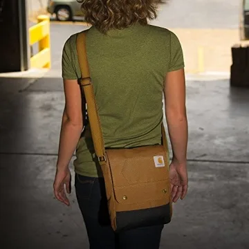 Carhartt Durable Adjustable Crossbody Bag with Snap Closure