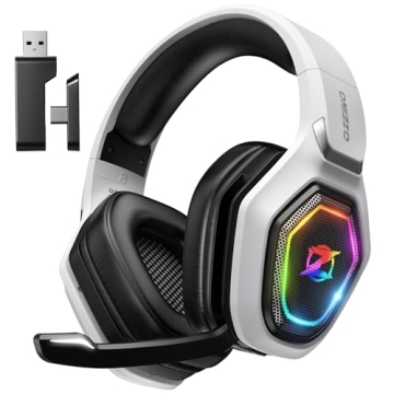 Ozeino Wireless Gaming Headset with 40-Hr Battery Life