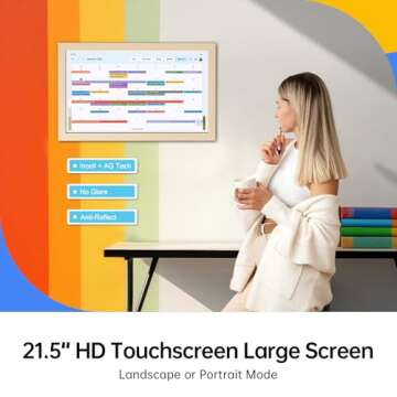 ApoloSign Family Calendar: 21.5" Touchscreen Scheduler