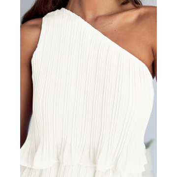 ZESICA Summer One Shoulder Mini Dress - Chic & Flowy