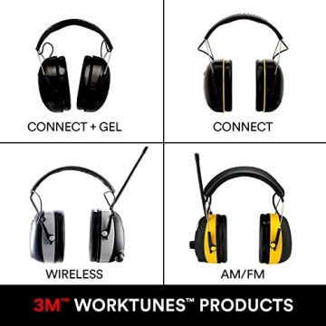 3M WorkTunes Headphones with Bluetooth & AM/FM Radio