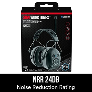 3M WorkTunes Headphones with Bluetooth & AM/FM Radio