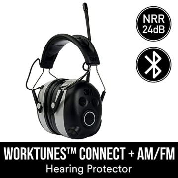 3M WorkTunes Headphones with Bluetooth & AM/FM Radio