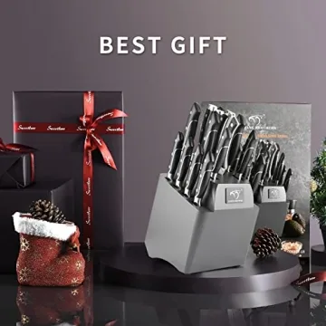 Elegant 18 Pieces Damascus Kitchen Knife Set for All