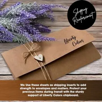 Chipboard Sheets 8.5" x 11" - 100 Sheets 22 Point Recycled Pressed Cardboard - Kraft Cardboard for Scrapbooking, Shipping Insert & Backing Picture Frames