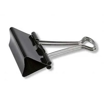 KTOJOY Extra Large Binder Clips (36 Pack) 2 Inch, Big Paper Clamps for Office Supplies, Black