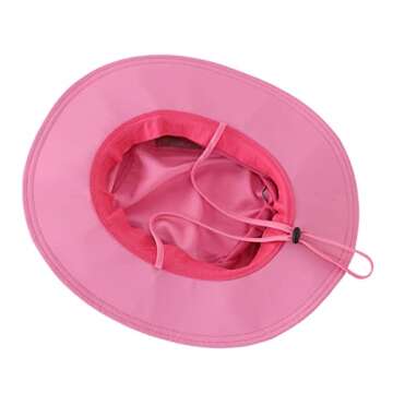 Connectyle Women's UPF 50+ Safari Sun Hat Breathable UV Protection Fishing Hat (Hot Pink)