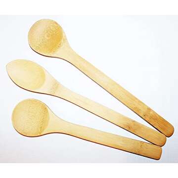 Pampered Chef Bamboo Spoon Set - Durable & Elegant Kitchen Tools