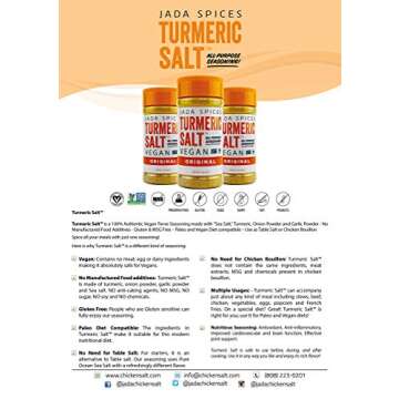 JADA Spices Turmeric Salt Spice and Seasoning - Vegan, Keto & Paleo Friendly - Perfect for Cooking, ...