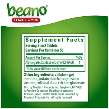 Beano Extra Strength Gas Prevention & Digestive Supplement