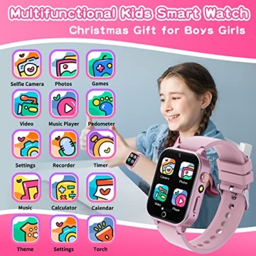 Girls Smart Watch 5-12 Years - Games, Camera, Music