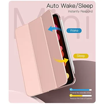 TiMOVO iPad Mini 7 Case with Auto Sleep & Touch ID
