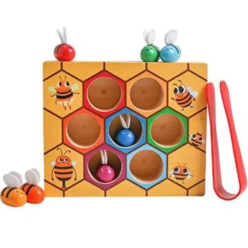 Montessori Bee Hive Game for Toddler Learning Fun