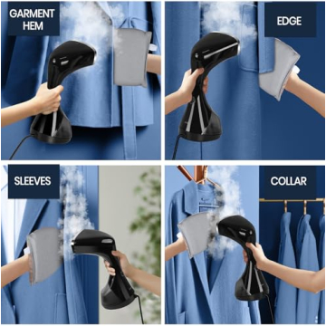 Zorslesy 1800W Handheld Steamer for Quick Wrinkle Removal