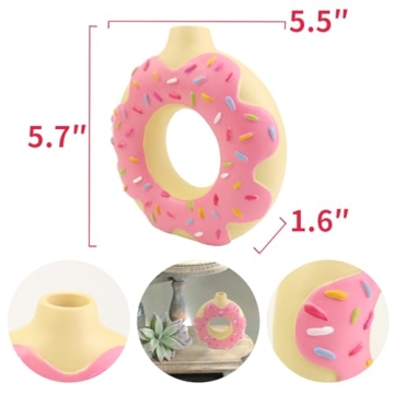 Charming Donut Vase for Whimsical Home Decor Essentials
