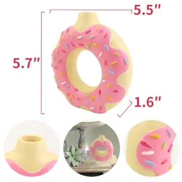 Charming Donut Vase for Whimsical Home Decor Essentials