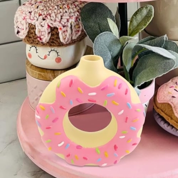 Charming Donut Vase for Whimsical Home Decor Essentials