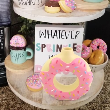 Charming Donut Vase for Whimsical Home Decor Essentials