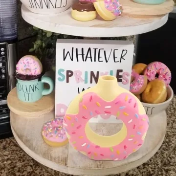Charming Donut Vase for Whimsical Home Decor Essentials