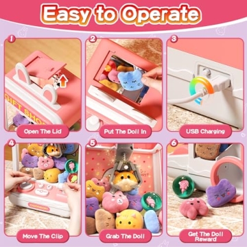 AIQI Kids Claw Machine Fun Prize Dispenser Toy for Parties