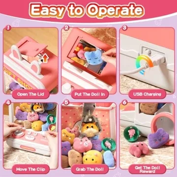 AIQI Kids Claw Machine Fun Prize Dispenser Toy for Parties