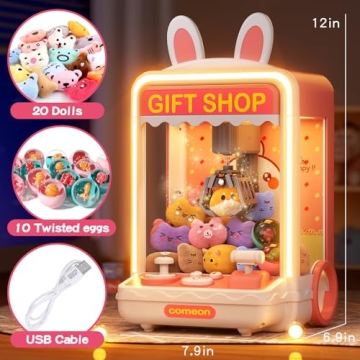 AIQI Kids Claw Machine Fun Prize Dispenser Toy for Parties