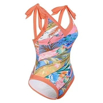 Stylish Women's Floral One-Piece Swimsuit Set