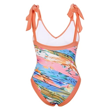 Stylish Women's Floral One-Piece Swimsuit Set