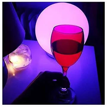 Mr.Go 8-inch Ultra-Fun LED Glowing Ball Light w/Remote, RGB Color Changing Globe Mood Lamp, 16 Colors 8 Brightness 4 Lighting Modes, Waterproof, Rechargeable & AC Adapter Power, Stunning Light Orb