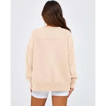 BTFBM Women's Casual Crewneck Sweatshirts for Cozy Comfort
