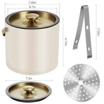 3.2L Insulated Ice Bucket for Parties & Home Bar