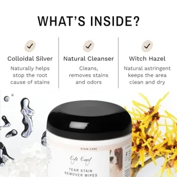 Eye Envy Tear Stain Wipes for Dogs - Natural & Safe Cleaning