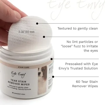 Eye Envy Tear Stain Wipes for Dogs - Natural & Safe Cleaning