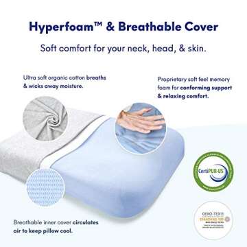 Comfortable Gel-Infused Memory Foam Pillows for All Sleepers