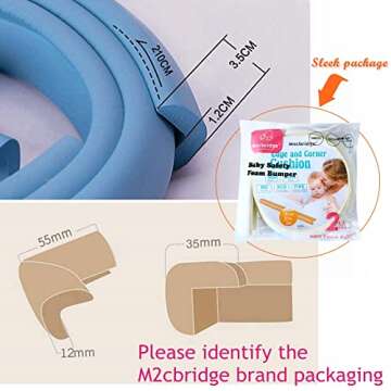 M2cbridge Extra Thick Baby Edge Protector Foam 6.5 Ft