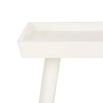 Safavieh Home Nonie Modern Antique White Tray Top Coffee Table
