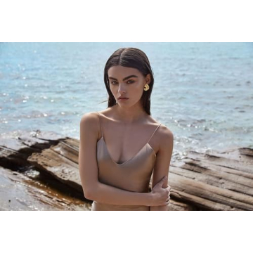 INNERDIVA Gold Spiral Conch Earrings - Elegant Beach Jewelry