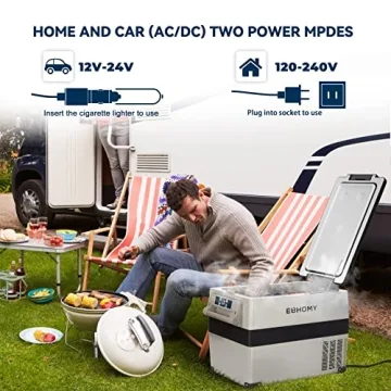 EUHOMY 12 Volt Refrigerator with Bluetooth App Control