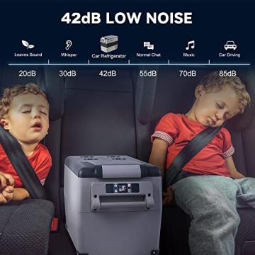 EUHOMY 12 Volt Refrigerator with Bluetooth App Control