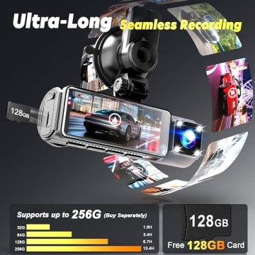 4K Triple Recording Dash Cam with Built-In GPS and WiFi