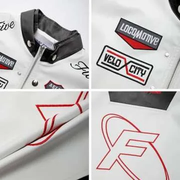 Aelfric Eden Cropped Leather Jacket Women PU Crop Moto Biker Racing Trendy Fashion Casual Coats