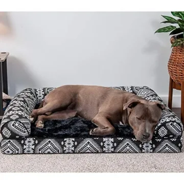 Furhaven Orthopedic Dog Bed for Large Medium Dogs