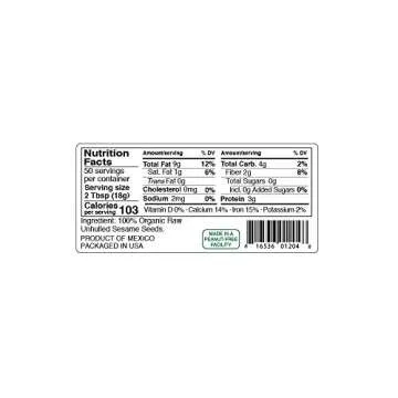 Kevala Raw Sesame Seeds Unhulled - Gluten Free, Vegan Snacks Seasoning, Kosher, Non GMO, Nutty Accent on Bread and Buns, Salad Topping, Bag, 2 lb