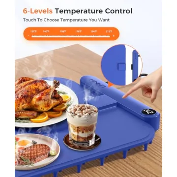 LNNIW Waterproof Food Warming Mat with Smart Features